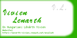 vivien lenarth business card
