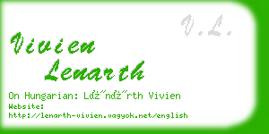 vivien lenarth business card